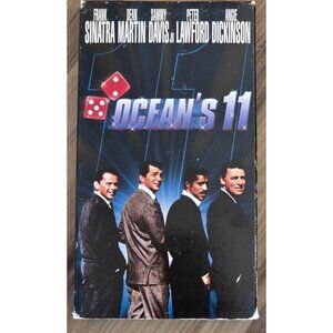 Oceans 11 VHS VCR Movie Frank Sinatra Dean Martin Sammy Davis Jr 1960 Vintage